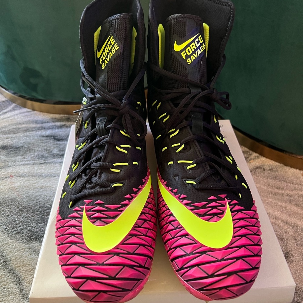 New Nike Force Savage TD Football Cleats 18 chrome